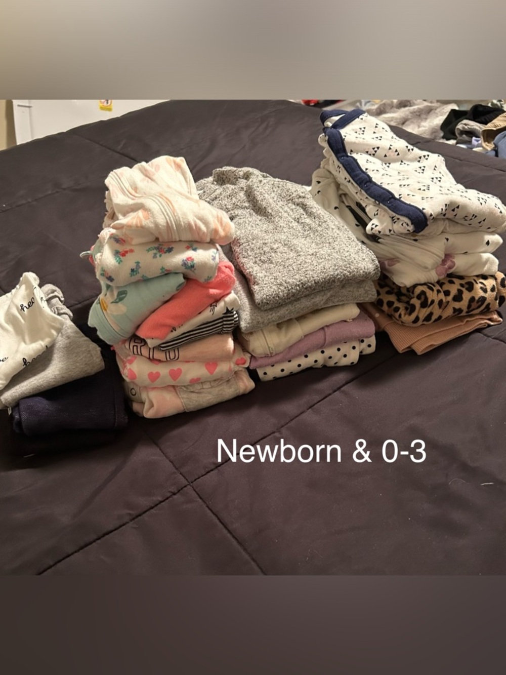 Newborn & 0-3M Baby Clothing Bundle- lots of onesies- all excellent condition
